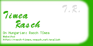 timea rasch business card